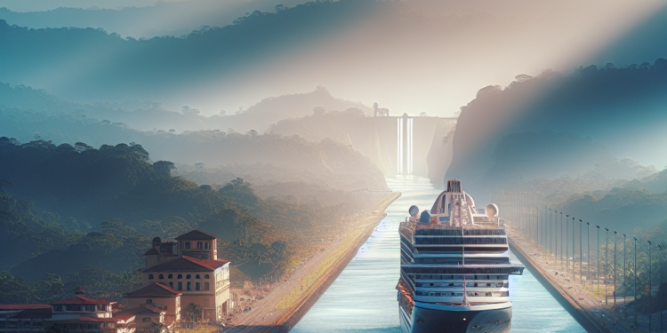 El Star Princess, el barco más nuevo de Princess, realiza su histórico primer paso por el Canal de Panamá