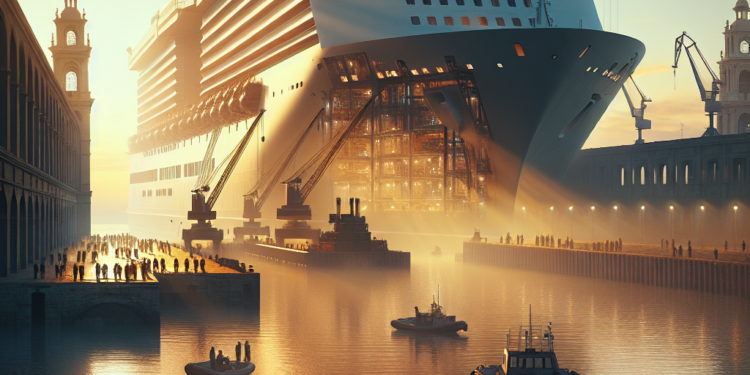 Barco de Royal Caribbean recibe importantes modificaciones en Cádiz