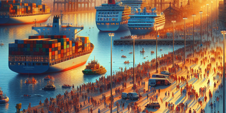 El desvío de contenedores y los cruceros salvan a los puertos españoles de un mal inicio de año