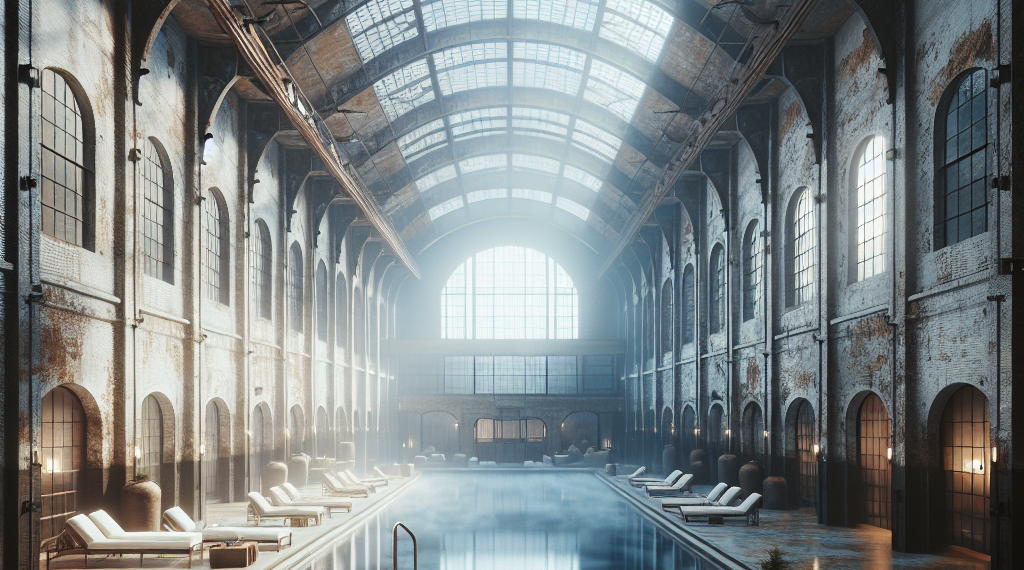 This Airy New Bathhouse Is a Steam Dream in a Restored Hudson Factory