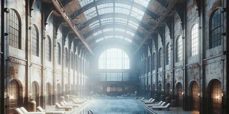 This Airy New Bathhouse Is a Steam Dream in a Restored Hudson Factory