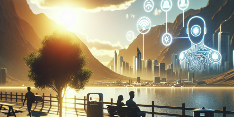 Visualización futurista de optimización de millas aéreas y automatización de viajes usando inteligencia artificial para startups LATAM.