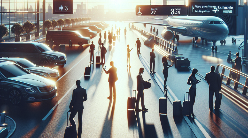 La interfaz de reserva de transporte privado sobre un smartphone