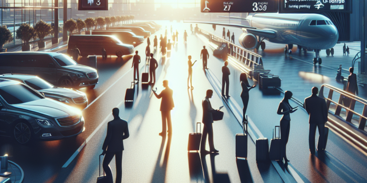 La interfaz de reserva de transporte privado sobre un smartphone