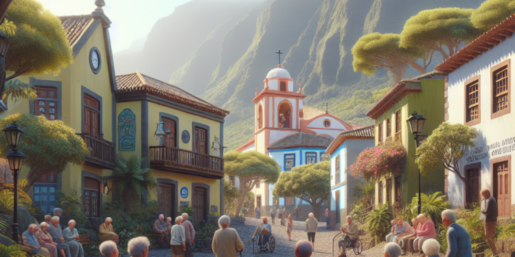 Casimiro Curbelo y Rosa Elena García durante la despedida a un grupo