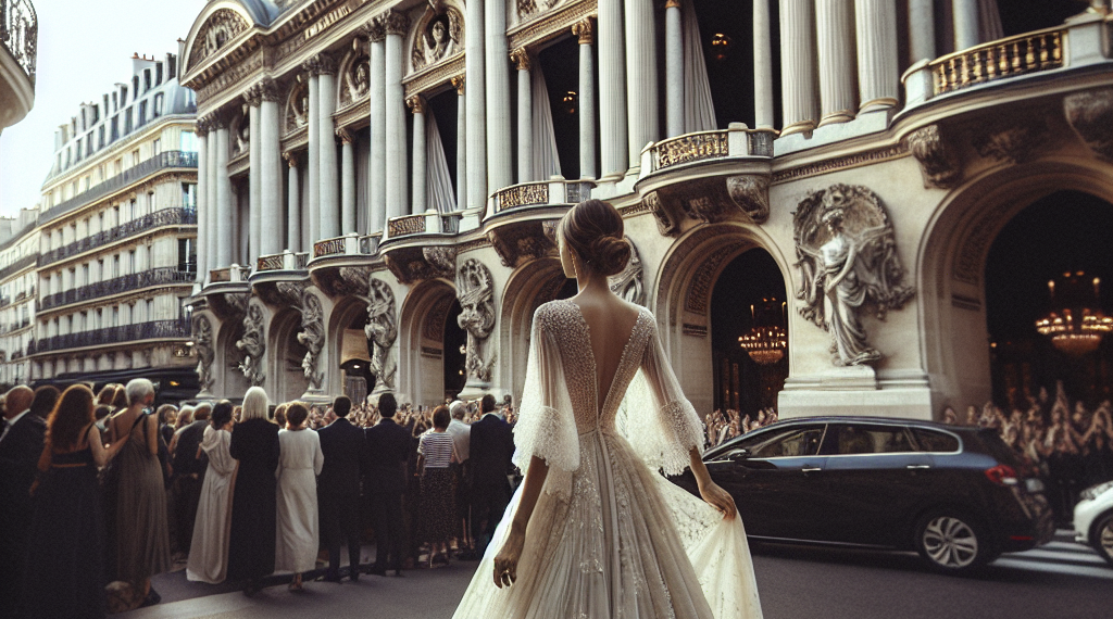 The Bride Wore Archival Valentino to Exchange Vows on Stage at a Parisian Theater