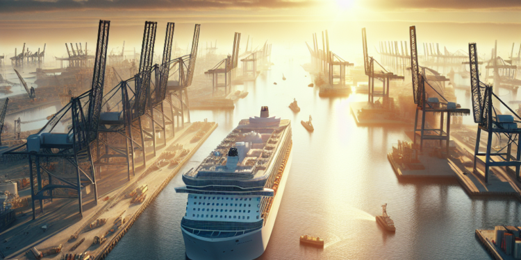 Imagen aérea del muelle Adossat