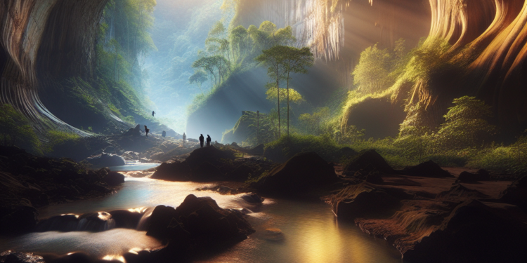 la cueva donde puedes surcar un río subterráneo y que parece de película