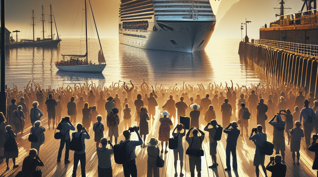 Arribo de crucero con casi dos mil turistas impulsa la economía en Progreso