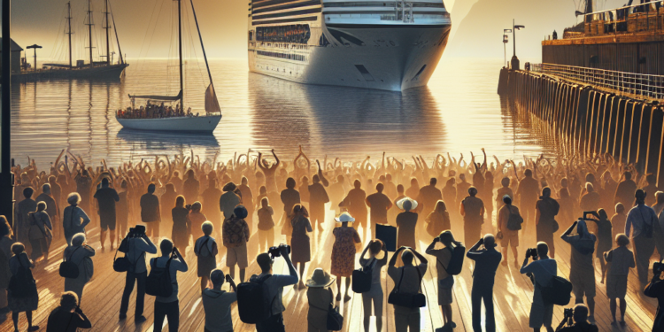 Arribo de crucero con casi dos mil turistas impulsa la economía en Progreso