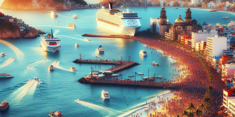 Del 20 al 23 de abril el puerto de Mazatlán ha recibido a más de 9 mil turistas internacionales a bordo de tres embarcaciones navieras. Foto: Especial