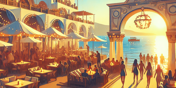 Cruises News Media Group - Royal Caribbean recibe a los primeros invitados al Royal Beach Club Santorini