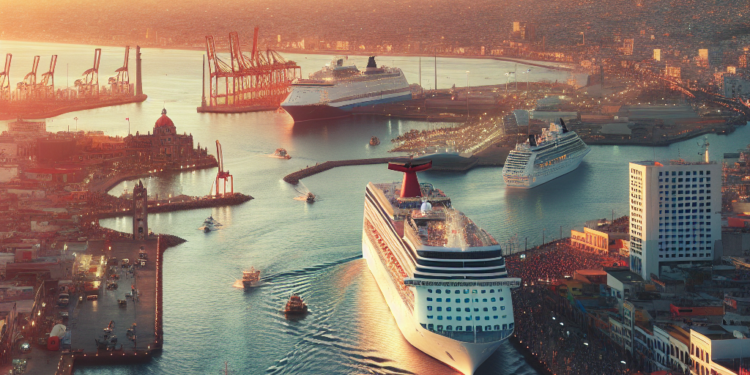 El director de la Asipona de Tampico, Jaime Herrera y funcionarios acudieron a promover el puerto