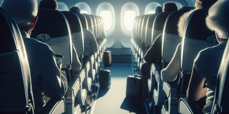 Un estudio asegura que los ancianos deberían viajar separados en el avión por motivos de seguridad