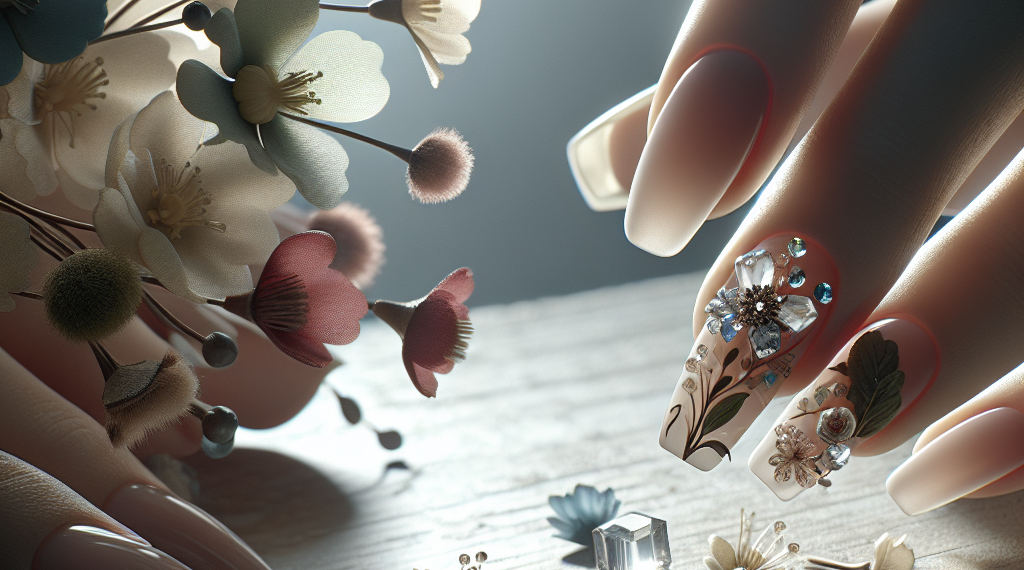 Uñas Flower Crystal, la manicure con apliques 3D perfecta para la primavera 2026