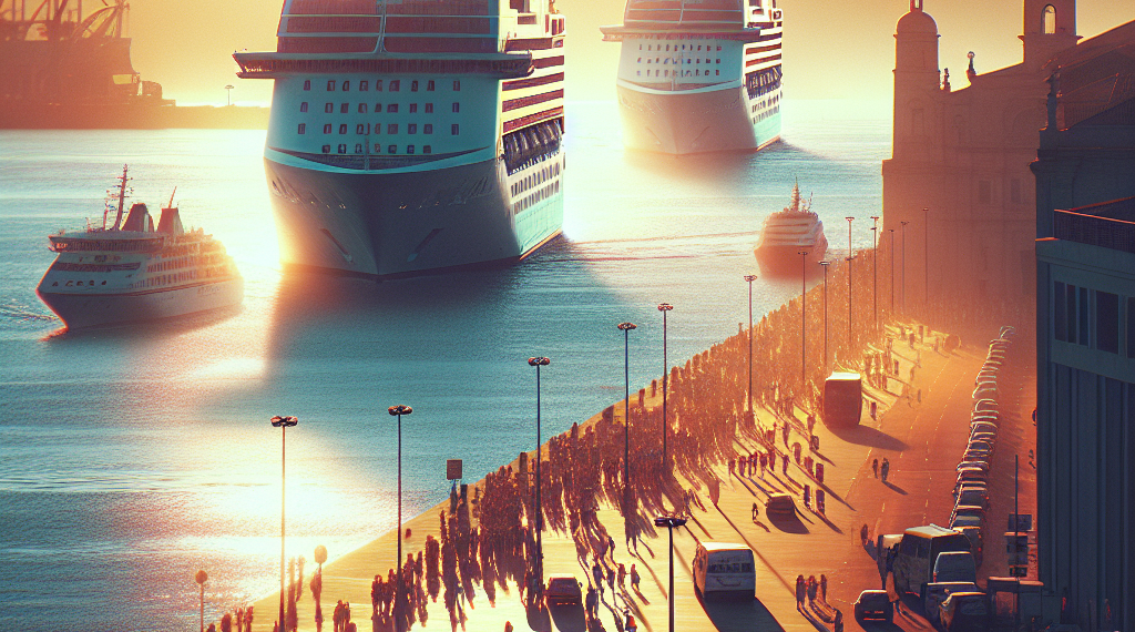 Vigo recibe la primera triple escala de cruceros del año