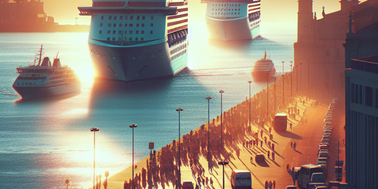 Vigo recibe la primera triple escala de cruceros del año