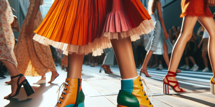 ¡No más tenis blancos! Los tenis de colores triunfan con vestidos y faldas en abril 2026