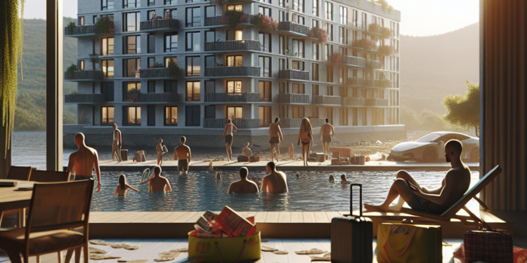 Un dron sobre el islote de Phu Long ofrece una vista panorámica del lugar de construcción del puerto de contenedores de Cai Mep Ha, valorado en 50,2 billones de VND.