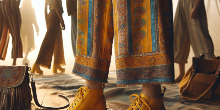 ¿Cómo llevar zapatos amarillos con pantalones boho? Jennifer Lawrence tiene la respuesta