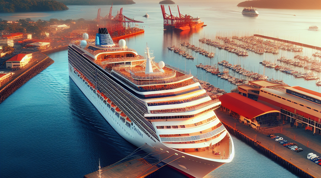 Crucero Volendam arriba al puerto de Acajutla para visitar sitios turísticos en El Salvador