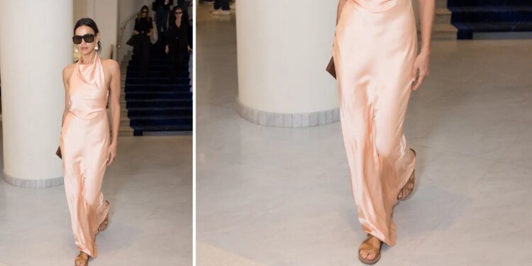 El vestido rosa más elegantes de Cannes 2026 es de Mango y se lleva con sandalias planas
