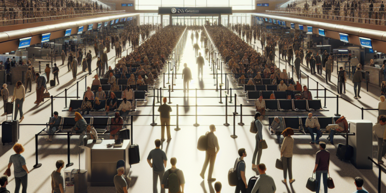 Filas de cinco horas en la TSA y 6,000 retrasos de vuelos reflejan el impacto del cierre en los viajes aéreos de EE. UU.