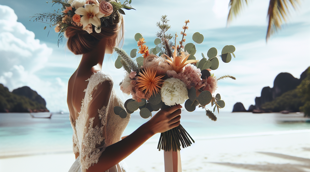 This Bride Decided to Wear the Flowers at Her Palm Beach Wedding