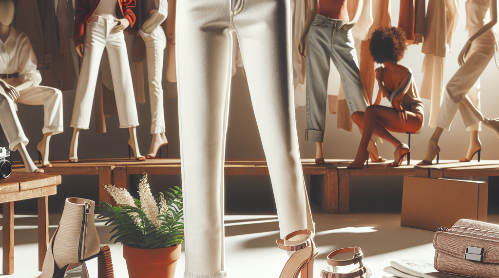 Jeans colombianos blancos para ser la más elegante con sandalias y zapatos de tacón en primavera 2026