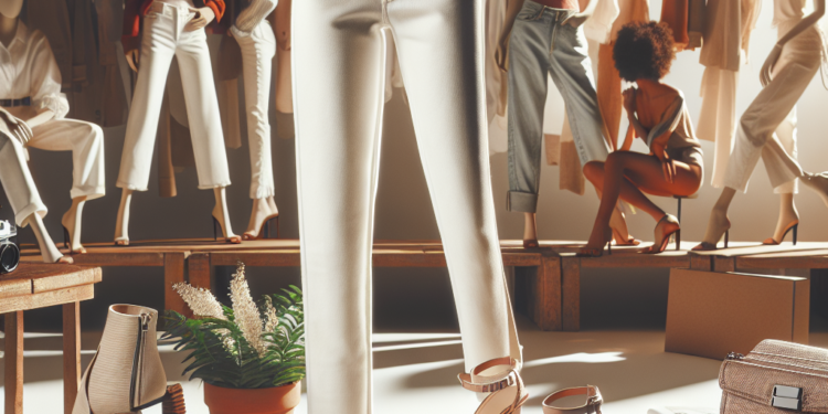Jeans colombianos blancos para ser la más elegante con sandalias y zapatos de tacón en primavera 2026