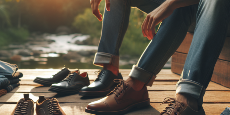 Cómo llevar zapatos planos color café para llevar con jeans rectos, baggy y barrel en mayo 2026