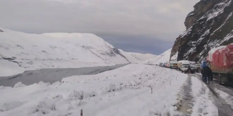 El camino quedó cubierto de nieve/RadioFedecomin