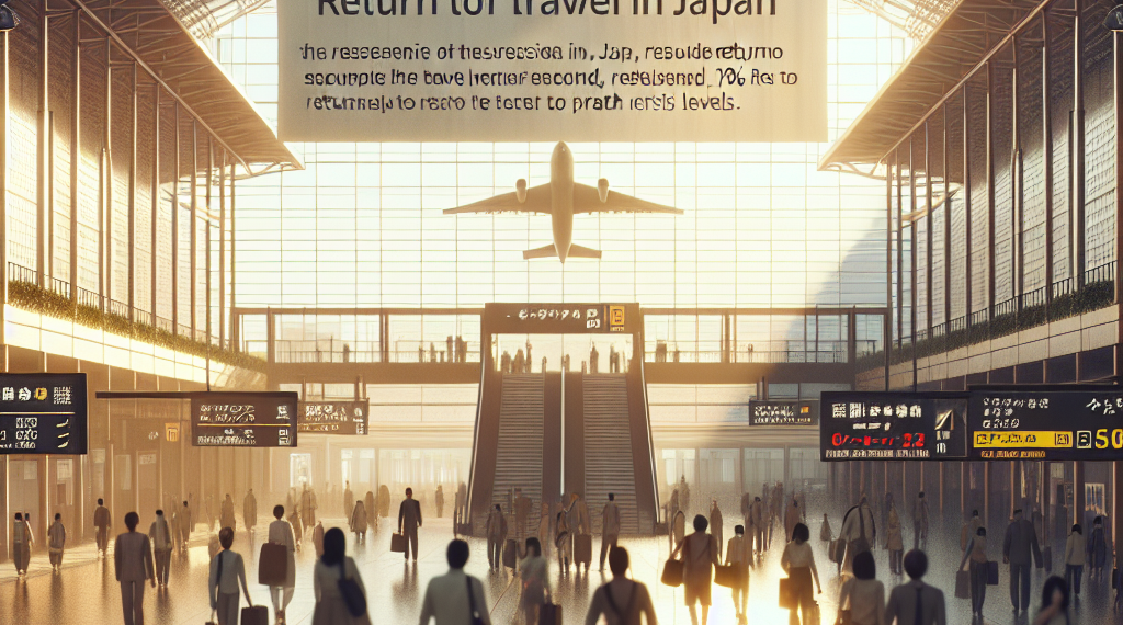 Los viajes desde Japón, a un 70% de los niveles previos a la pandemia