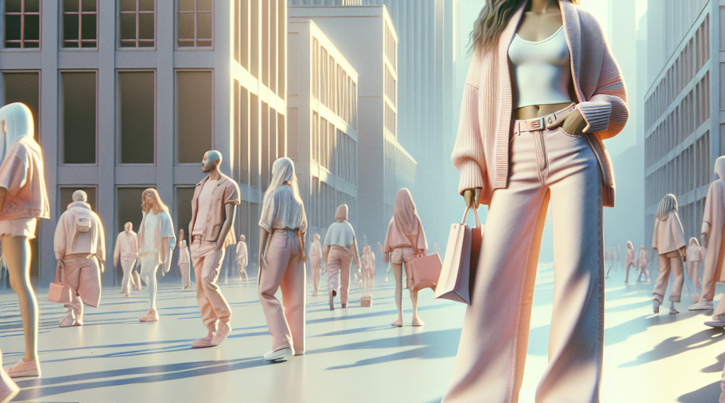 Los jeans rosa pastel lucen mejor que los blancos en primavera 2026 según las mejor vestidas