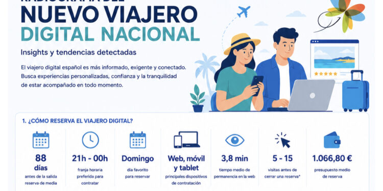 Más informado, exigente y conectado: así es el perfil del viajero digital nacional en 2026