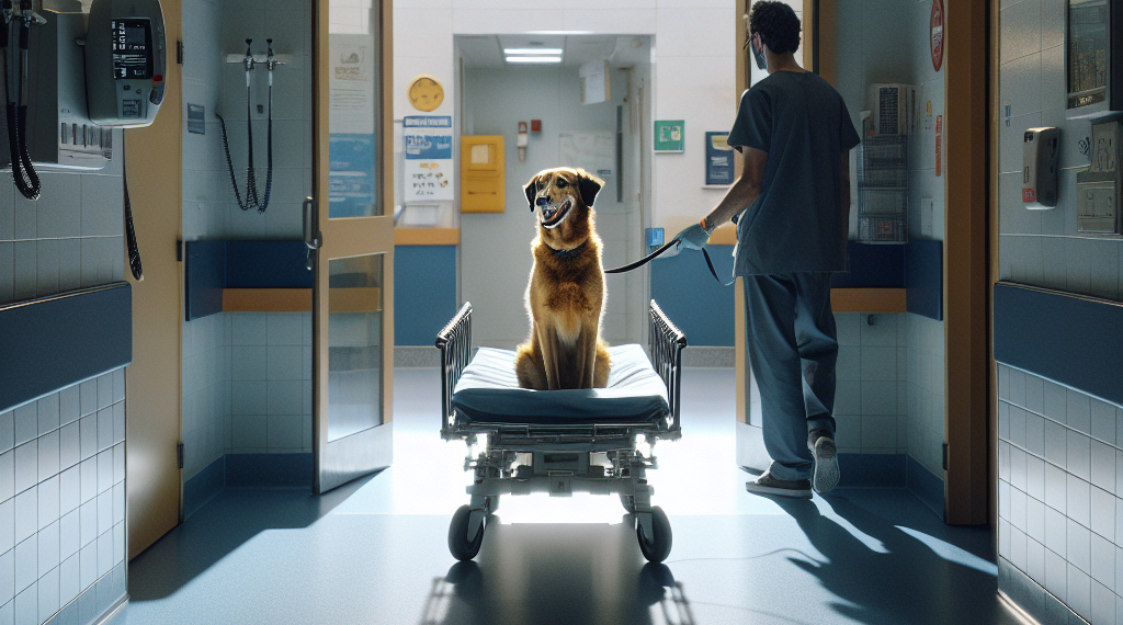 Nachito, el perro que todavía “da viajes” en la parada del Hospital Español