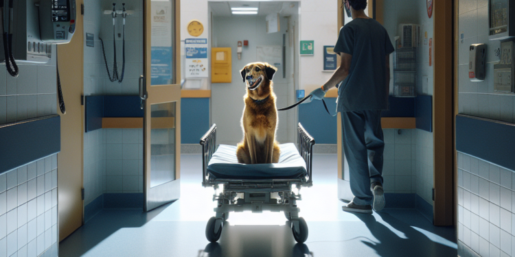 Nachito, el perro que todavía “da viajes” en la parada del Hospital Español
