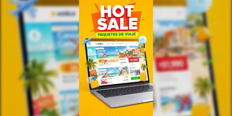 Paquetes de viaje en el Hot Sale Viajes 2026: Vuelos desde $49, hoteles al 60% y paquetes con MSI en Viva Aerobus, Volaris, Expedia y Park Royal