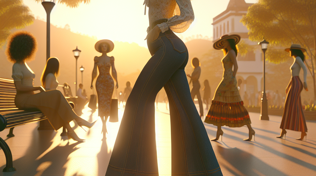 Jeans acampanados colombianos para crear looks elegantes con sandalias de tacón en mayo 2026