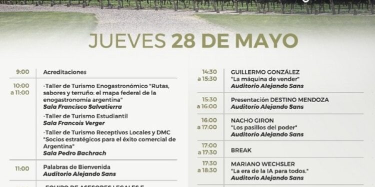 Todo listo para el 51° Congreso de Agentes de Viajes FAEVYT en Mendoza