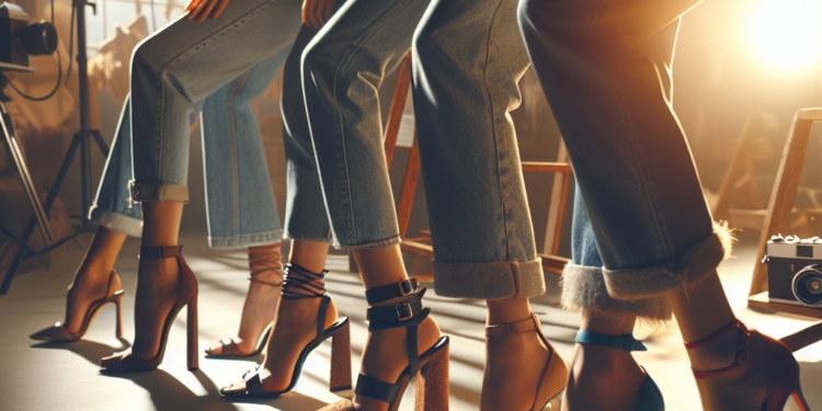 6 zapatos de tacón en tendencia para combinar con jeans cigarette de los 80 en Primavera-Verano 2026