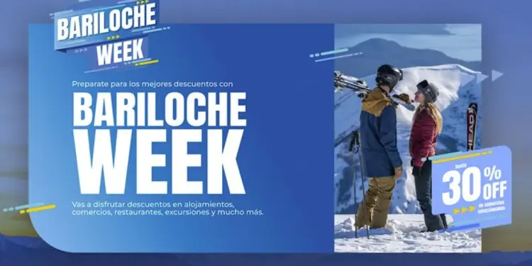 Llega Bariloche Week con descuentos en alojamientos, gastronomía y servicios para el invierno