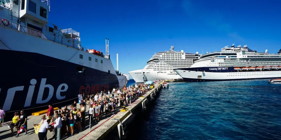 Semarnat niega permiso para ampliar un muelle de cruceros en Cozumel por daño al ecosistema
