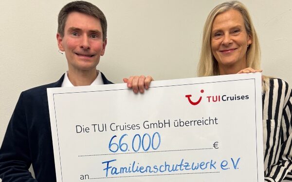 TUI Cruises realiza donación a organización Familienschutzwerk