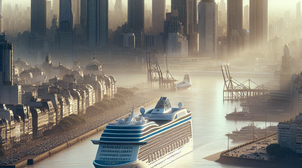 Un crucero de última generación parte desde Buenos Aires por primera vez
