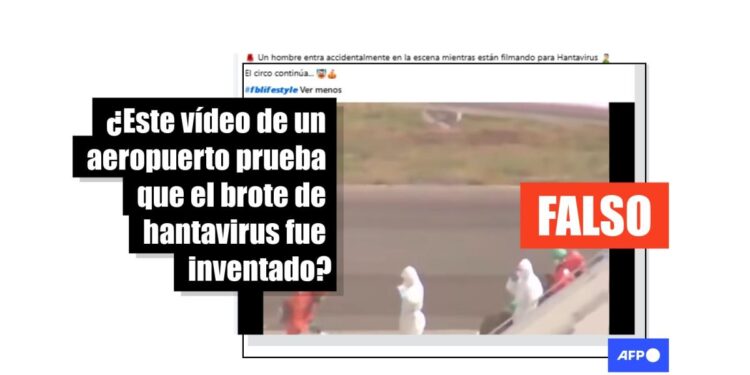 Un video de la evacuación del crucero afectado por hantavirus se atribuye falsamente a una puesta en escena