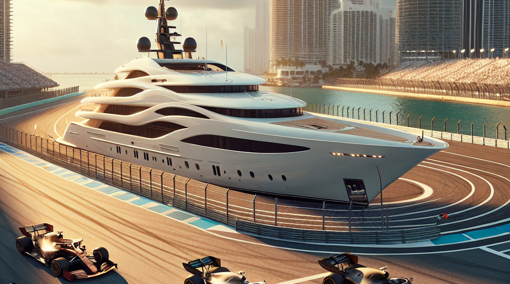La naviera MSC instala un "yate" de lujo en medio de la pista del Gran Premio de Miami
