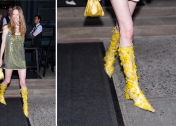 Botas de flores y vestido mini de lentejuelas: el look ganador para salir de fiesta en verano 2026