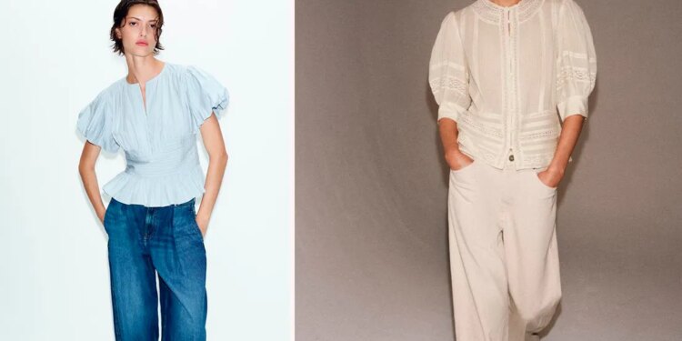Encontré en las rebajas de Zara las blusas de manga corta más bonitas para llevar con jeans en verano 2026
