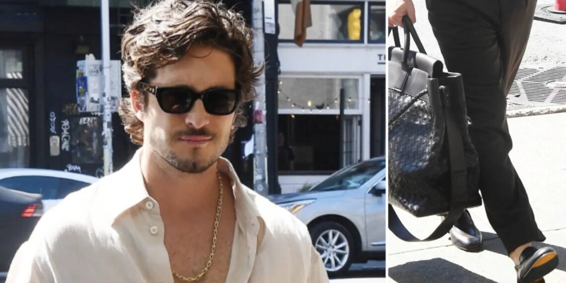Diego Boneta luce pantalones de vestir y mocasines planos en el Festival de Tribeca